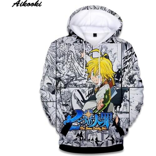 Nanatsu No Taizai 3D Hoodie Men Women New Arrival Fashion Casual Anime Fall/Winter Hoodie 3D Print Nanatsu No Taizai Sweatshirts