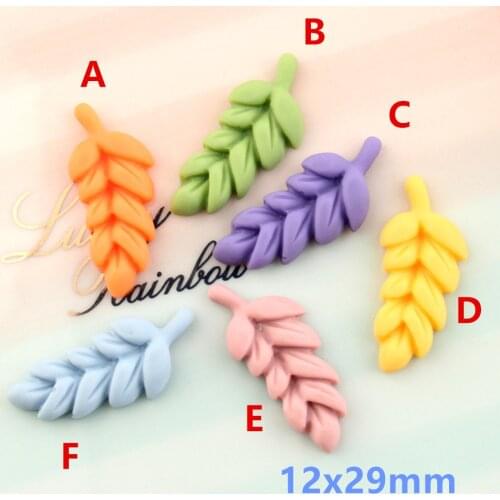Resin Lovely Wheat Flatback Cabochons Colorful Resin Cabochon 20pcs Scrapbook Kawaii DIY Embellishments Accessories