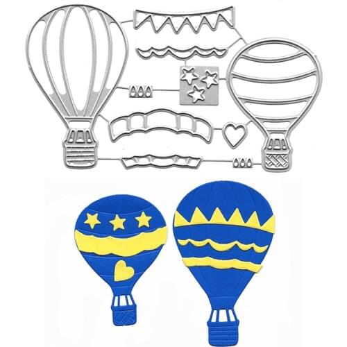 Card Cutting Die Hot Air Balloon Metal Dies For DIY Scrapbooking Photo Album Decor Embossing Stencil Cut Template Stamping Die