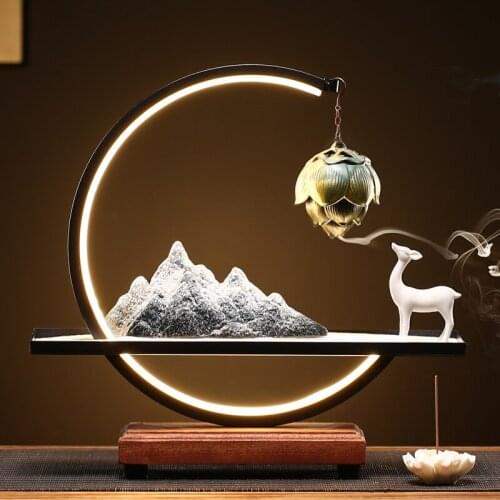 Ceramic Statue Modern Incense Burner Mountain Electric Arabic Style Incense Burner Holder Bruciatore Incenso Incense Burner