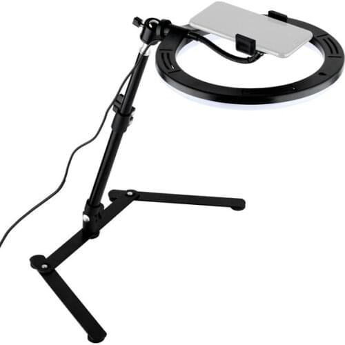 26CM Fill Ring Light Lamp Live Photography Lighting Phone Ringlight Tripod Stand Photo Led Selfie for Phone Video Youtube COOK