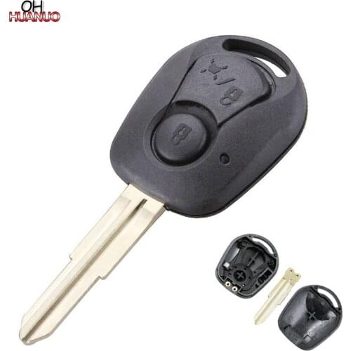 2 Button Car Blank Fob Shell Remote Key Case for SSANGYONG Actyon Kyron Rexton