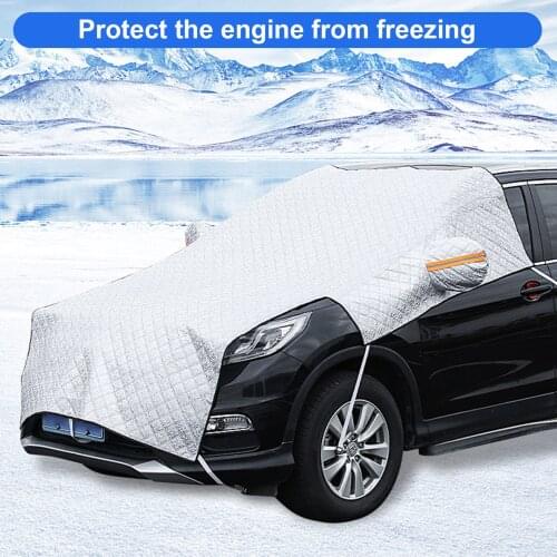 Hot Thicken Winter Snow Shield Car Windshield Snow Cover Waterproof Dust For Car Windscreen Mat for Car SUV Off-Road Dropship