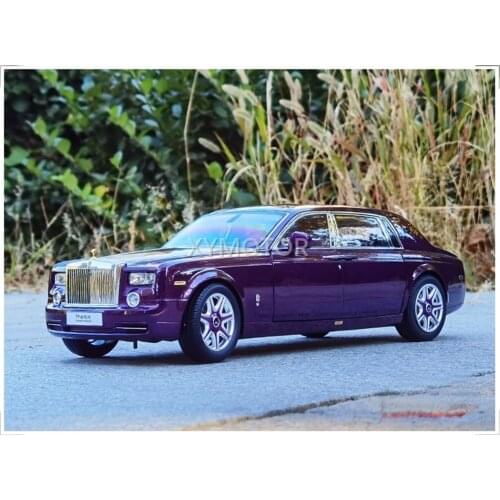1/18 KYOSHO For Rolls Royce Phantom Diecast Model Car Gifts Collection Metal Purple Boys Girls Gifts Collection Metal Plastic