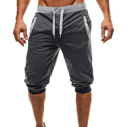 Men Summer Harem Pants Slacks Shorts Sport Sweatpants Drawstring Jogger Trousers Harem Pants Slacks Shorts Sweatpants Trousers