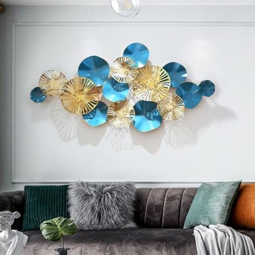 European Style Wall Hanging Decoration Studio Living Room Background Wall Three-dimensional Wrought Iron Creative Wall Pendant