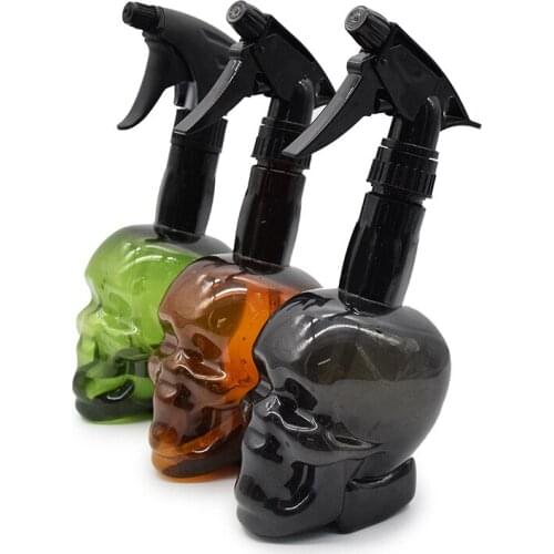 500ml hairdressing spray can, skull spray bottle, retro oil spray can, hair salon haircut spray bottle, alcohol spray