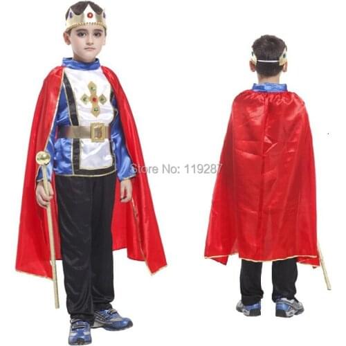 Shanghai Story Retail 4 size new boys halloween arab king cosplay costumes Prince suit for kids full childrens costume
