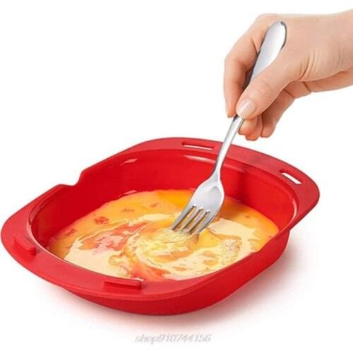 Silicone Omelette Maker Microwave Oven Non Stick Omelette Maker Egg Roll Baking Pan Omelette Tools Kitchen J16 21 Dropship