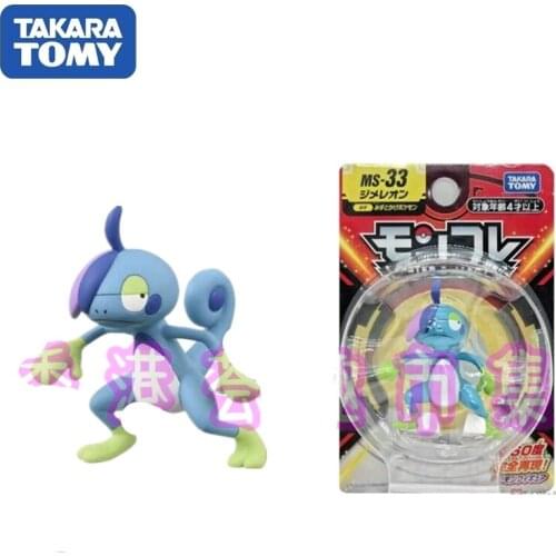 TAKARA TOMY Genuine Pokemon Sword and Shield MS-33 Water Type Drizzile Cute Action Figure Toys