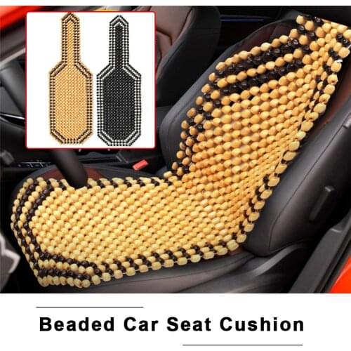 Universial Summer Cool Wood Wooden Bead Seat Cover Massage Cushion Chair Cover For Car Auto Office Home Van Truck Bus
