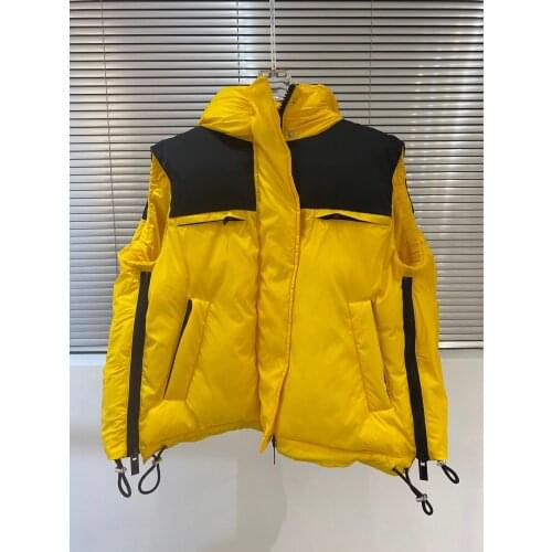 2021 Spring Luxury Minimal Gothic Design Wide Waisted Hooded Casual Vest