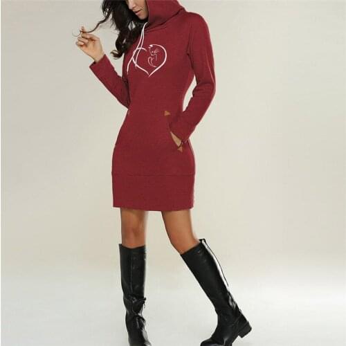 Lady Extra Long Hoodie Dress Plus Size 2021 Harajuku Hoody Tops Women Casual Wear Pullover Drawstring Side Zipper Sweatshirts