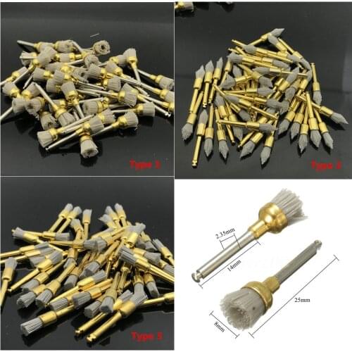 Dental Alumina Polishing Polisher Brush Prophy Brushes 50pcs/bag