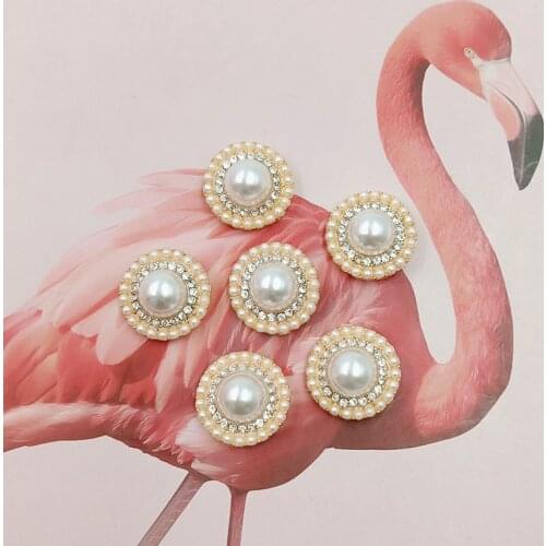 0Pcs/Set Round Flat Back Rhinestone Buttons, Jewelry Decoration Crafts, DIY Scrapbook Embellishment