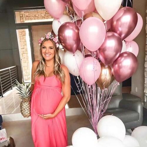 15pcs Metallic Chrome Gold Mixed Pink White Latex Balloons Happy Birthday Party Toy Balloons Wedding Decorations Inflated Globos