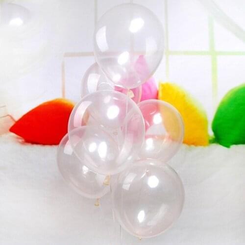 20pcs/Lot 10 inch Clear Latex Balloons Transparent Balloons Baby Shower Wedding Party Birthday Party Decoration Balloons
