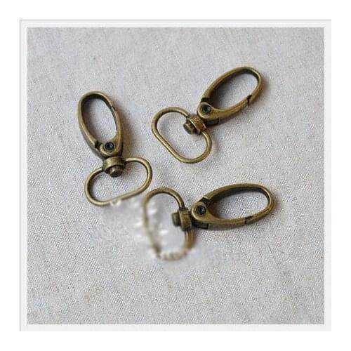 25sets/lot backpack swivel trigger bag snap hooks hardware lobster clasp 2cm
