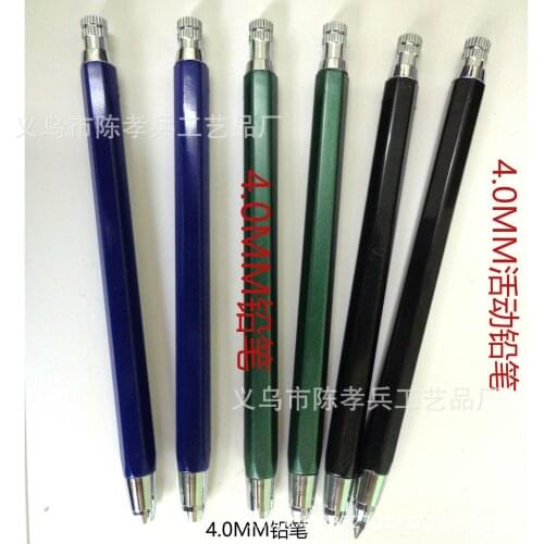 4.0 Pencil 4.0mm Automatic Pencil Drawing Writing Lead Holder Mechanical Pencil 4mm Mechanical Pencil Stationery School Supplies