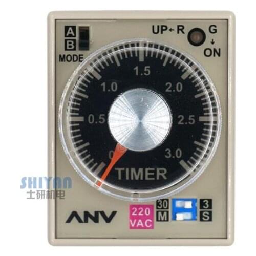 Free shipping original authentic scholar research H3M-A/B/C/D/E 220V time relay H3M-A H3M-B H3M-C