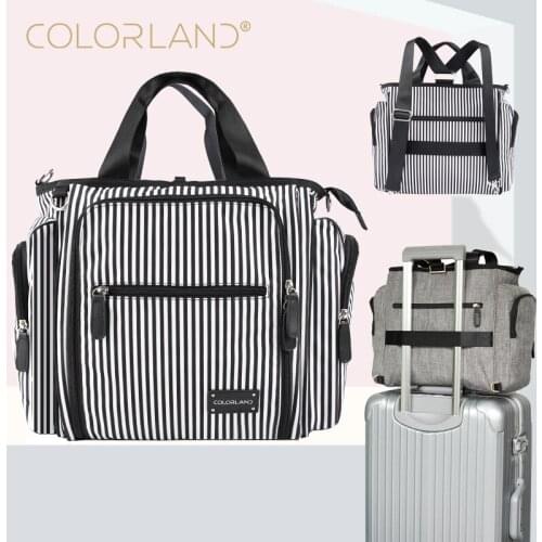COLORLAND Large Diaper Mummy Bag Portable Large-capacity Mother Travel Bag Portable Diagonal Shoulder Multi-function Mummy Bag
