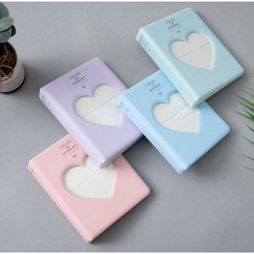 Photocard Holder 3 Inch 64 Pockets Photo Album Love Heart Movie Ticket Star Collection Photo Sticker DIY Mini ForInstax Album