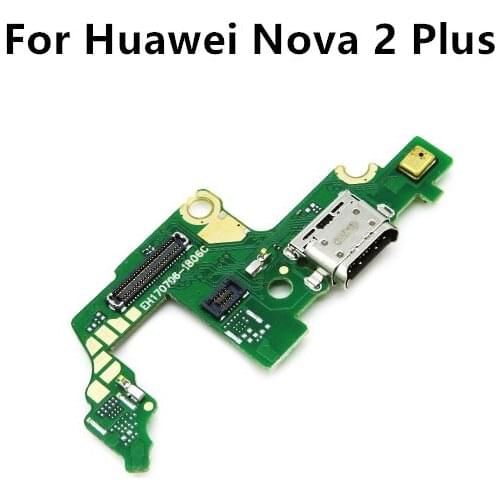 For Huawei Nova 2 Plus USB Charger Port Dock Connector PCB Board Ribbon Flex Cable Charging Port Component Replacement Spare P