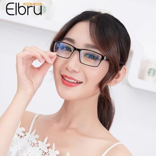 Elbru Ultralight Anti Blue Light Reading Glasses Women&Men Classic Presbyopic Glasses Hyperopia Eyewear Diopters +1.0 to +4.0