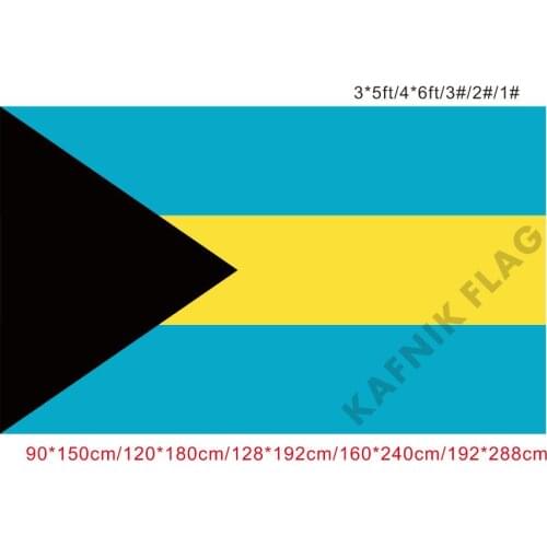 KAFNIK,free shipping 90x150cm/128*192cm/160*240cm/192*288cm big flags Bahamas Flag for Indoor Outdoor Decorative