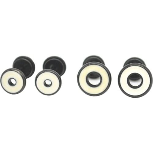 Round Earring Men Jewelry Steel Black Gold Stainless Steel Punk Fashion Body Jewelry Piercing Ear Stud