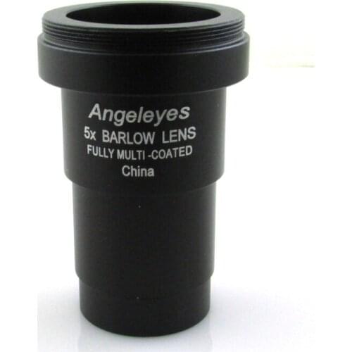 Angeleyes M42X0.75 Metal 5X Barlow lens / Barlow 1.25 inches 31.7mm eyepiece lens for Astronomical Telescope binoculars
