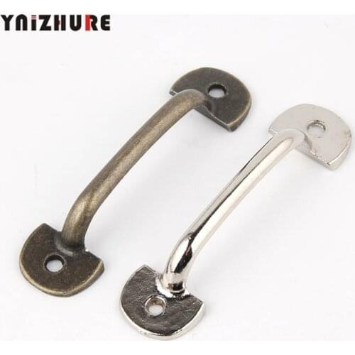 8pcs 60*12mm Tiradores Muebles Zinc Alloy Silver Mini Pull Metal Drawer Pulls Antique Furniture Handle Knobs And Cabinet