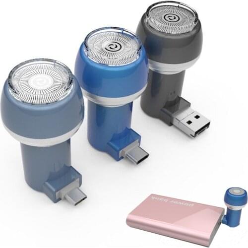 One Blade Mobile Phone Face Shaver For USB IOS Type C Barbeador Eeletrico New Fashion Portable Barbeador Beard Trimmer For Men