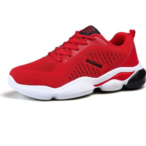 New 2019 Summer Classic Tennis Shoes For Men Comfort Outdoor Jogging Sport Shoes Male Indoor Fitness Sneakers Red Zapatos Hombre