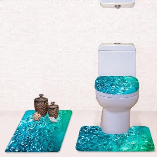 Custom Pattern Toilet Seat Cover Warmer WC Seat Cushion Frame Bath Toilet Cover Washable Bathroom Closestool Mat Rug