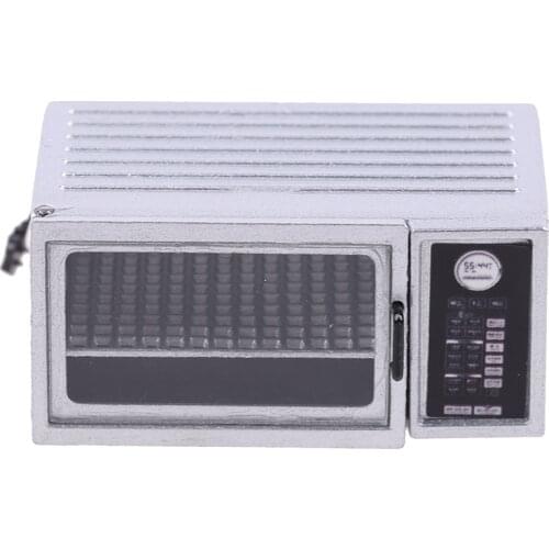 New Microwave Oven Doll Mini Food Simulation Furniture Toy Accessories 1/12 Miniature Dollhouse