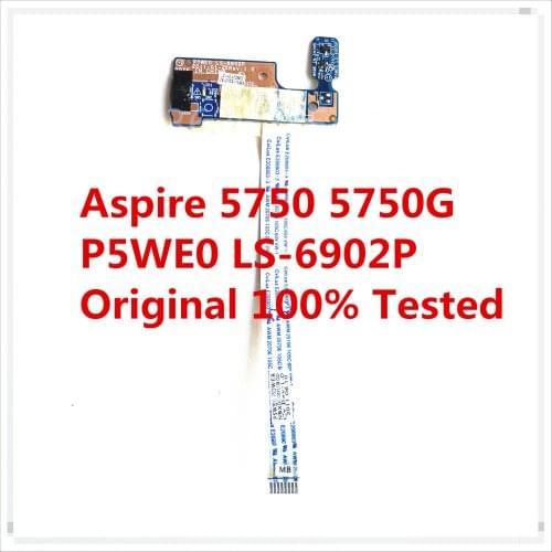 Original For ACER Aspire 5750 5750G Series Power Button Board With Cable P5WE0 LS-6902P 100% Tested Fast Ship