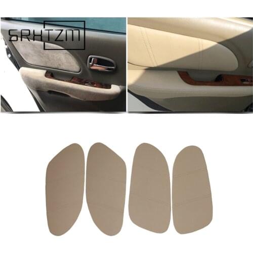 Car-styling Interior Door Armrest Panel Microfiber Leather Cover Trim For Hyundai Sonata 2004 2005 2006 2007 2008