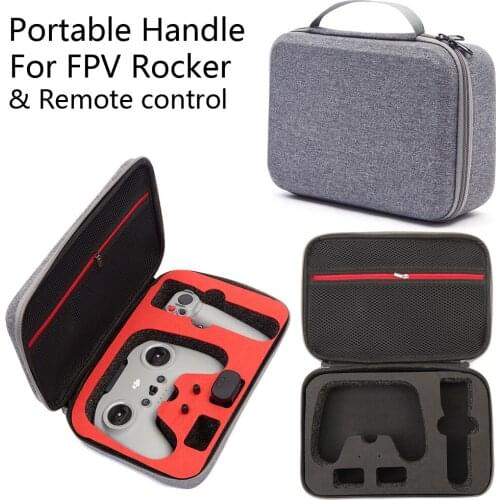 Protable Bag For DJI FPV Rocker &Remote Control Protable Storage Bag Drone Durable Bag Travel Storage Box For DJI FPV