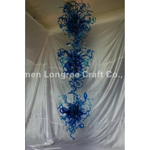 Industrial Vintage Blue Glass Pendant Lamp with CE Certification for Restaurant Lighting