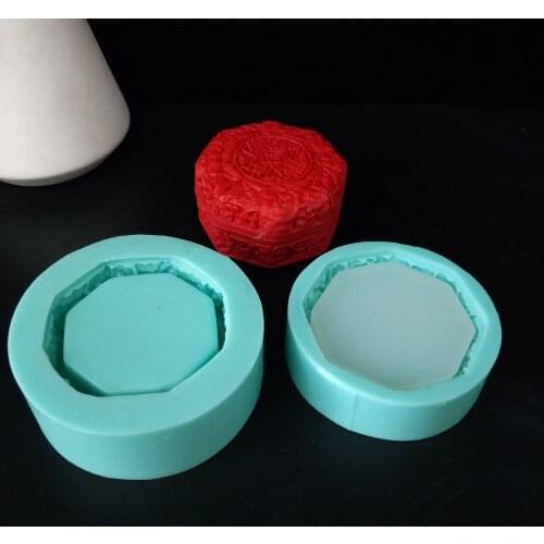 QT0222 PRZY Jewelry Box Silicone Mold Cake Decorating Soap Mould Silicone Gummy Mold Clay Resin Gypsum Chocolate Candle Mold