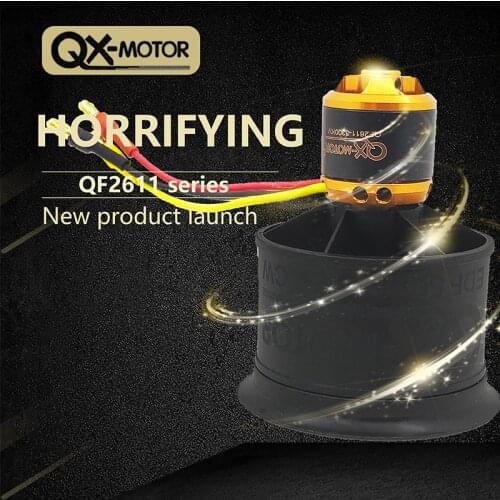 QX-motor Fan Brushless Motor 50mm EDF 12 blades for RC parts accessories Electric motor 3300-5000KV EDF Model Airplane parts