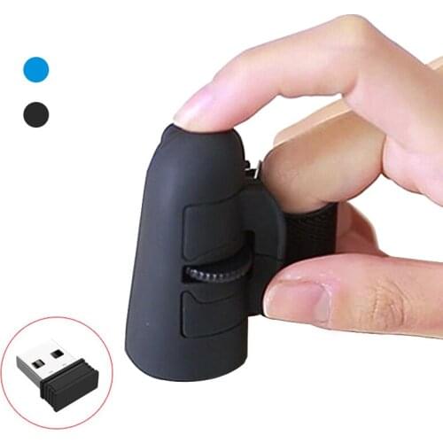 Universal 2.4GHz USB Wireless Finger Rings Optical Mouse 1600Dpi For All Notebook Laptop Tablet Desktop PC 4 Colors Optional