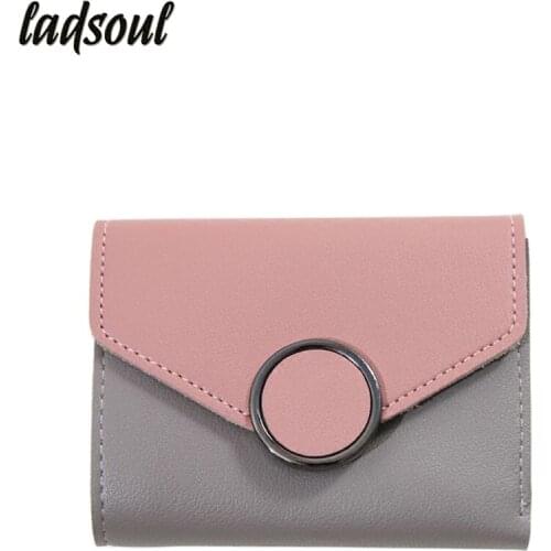 LADSOUL Women Wallets Short Purses Famous Brand Womens Wallets Female Purse Clutch Coin Bags Credit Card Holder Purse A2321/g