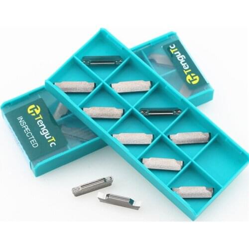 10PCS MGMN200 G MGMN300 M MRMN400 K10 CNC Lathe Cutting Tools Grooving Blades Carbide Inserts for Aluminum