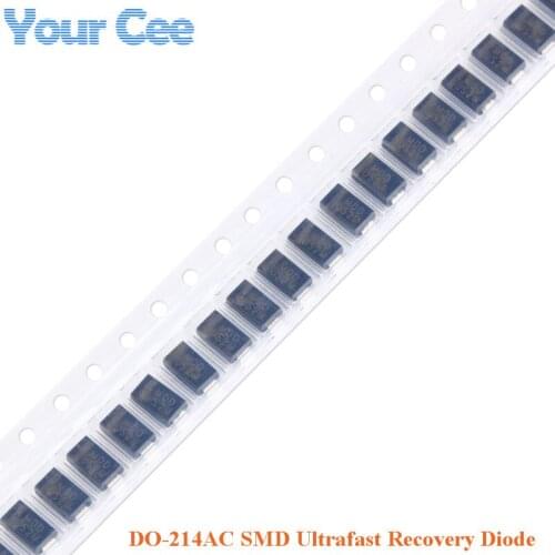 100 pcs SMA DO-214AC SMD Ultrafast Recovery Diode US1D US1J US1M US2M