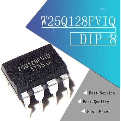 2pcs W25Q128FVIQ 25Q128FVIQ 25Q128FV1Q DIP-8 new original