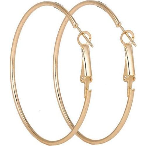 2019Earrings Summer New Fashion Popular Big Circle Earrings Simple Pendenti Metal Charms Ofertas Relampago Ladies Party Jewelry