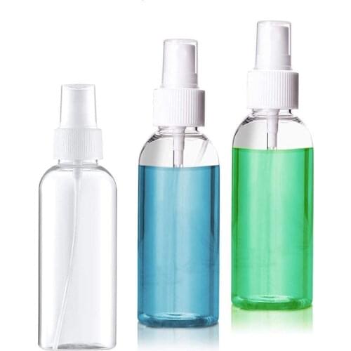 3pcs 100ml Fine Mist Spray Pump Bottle PET Sprayer Container Perfume Atomizer Spray Empty Plastic Bottle Travel Size