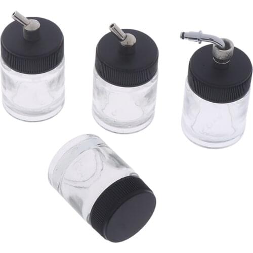 1 Pcs 22CC Airbrush Paint Glass Tattoo Bottle Jar Suction Lid Spray Pot Drawing Nail Art Tool 4 Styles